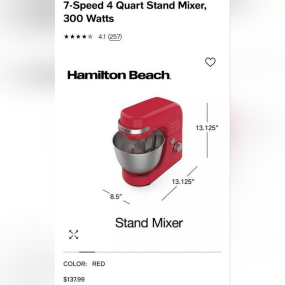 Hamilton Beach Stand Mixer